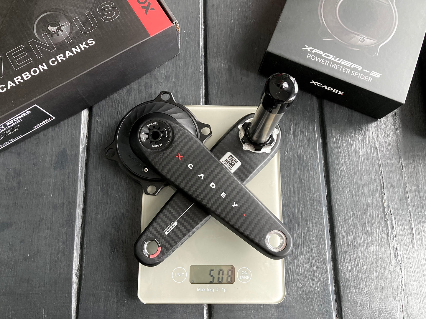 Xcadey Ventus power meter carbon crankset