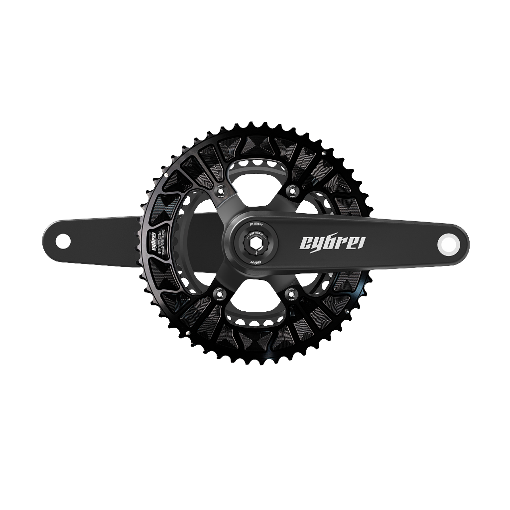 Cybrei Carbon Crank Set w/Alu spider and Chain rings